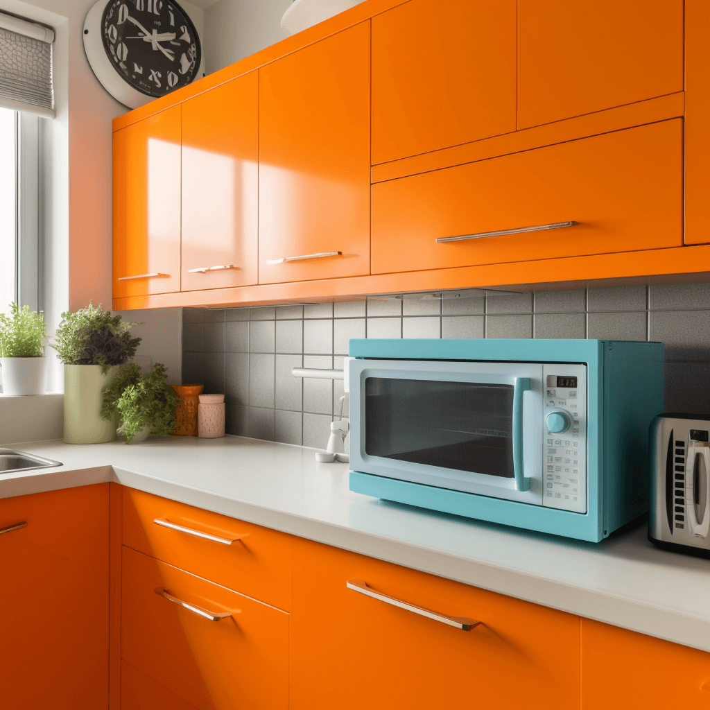 Countertop Microwave Oven in an Indian kitchen