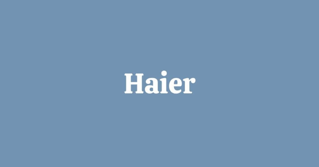 Haier  Refrigerators Specifications List